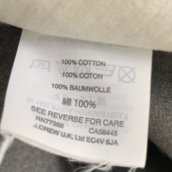 J Crew Bowery Pants Men 33x32 Dark Gray Dress Slacks Trouser Office Career Work - Picture 9 of 9